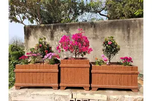 仿木花箱护栏